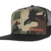 Simms CX Flat Brim Cap Woodland Camo