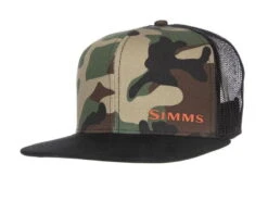 Simms CX Flat Brim Cap Woodland Camo