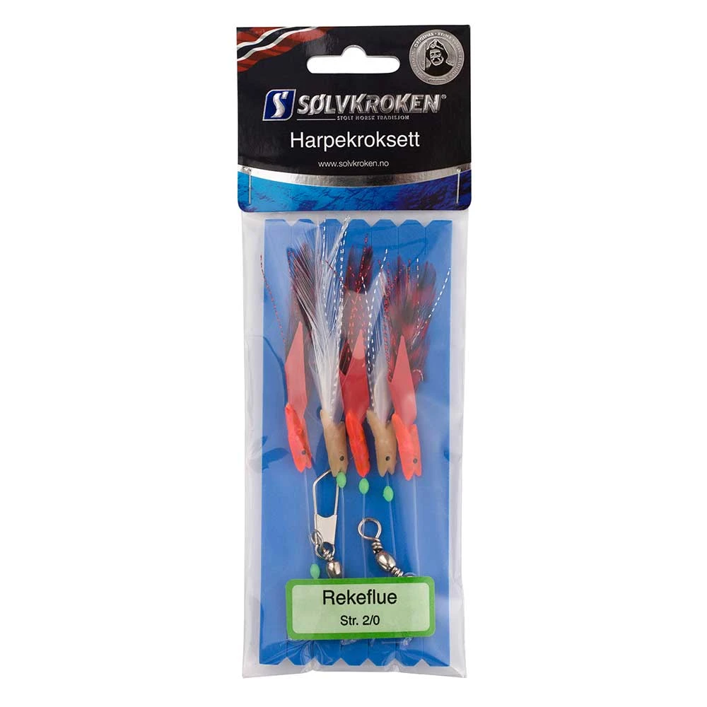 Sølvkroken Kroksett Rekeflue 2/0 1 Sølvkroken Kroksett Rekeflue 2/0