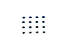 Hareline Flat Eyes Silver