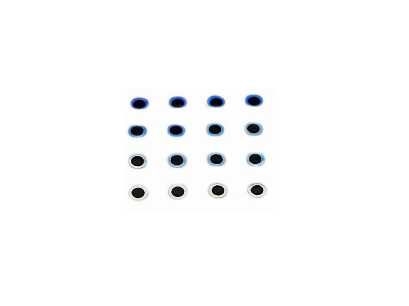 Hareline Flat Eyes Silver 1 Hareline Flat Eyes Silver