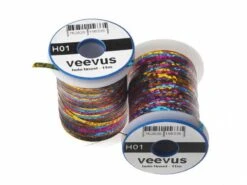 Hareline Veevus Holographic Tinsel Rainbow