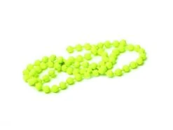 Hareline Bead Chain Eyes Medium Fl. Chartreuse