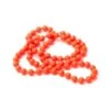 Hareline Bead Chain Eyes Medium Fl. Red