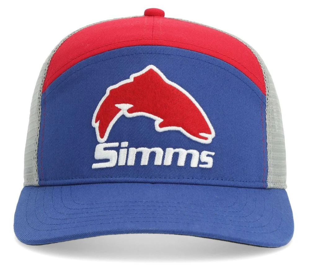 Simms Brown Trout 7 Panel Cap Navy