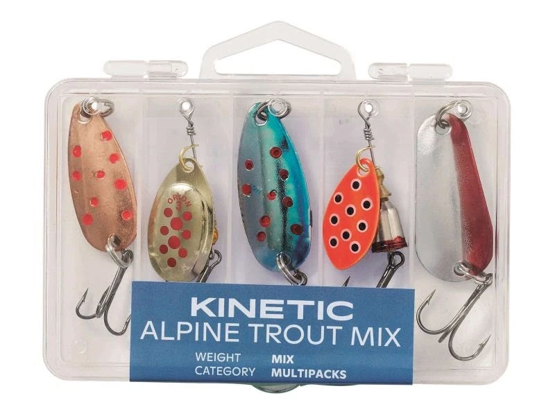 Kinetic Alpine Trout Mix 5stk 1 Kinetic Alpine Trout Mix 5stk