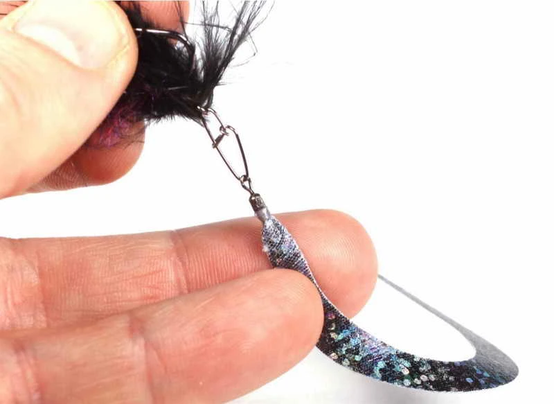 Wiggle Tail Børstemark Black Bead Head 2 Wiggle Tail Børstemark Black Bead Head - Bilde 2